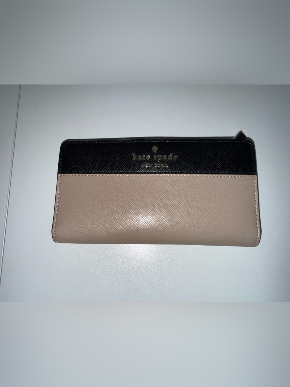 kate spade Two-Tone Blush and Black Continental Wallet
